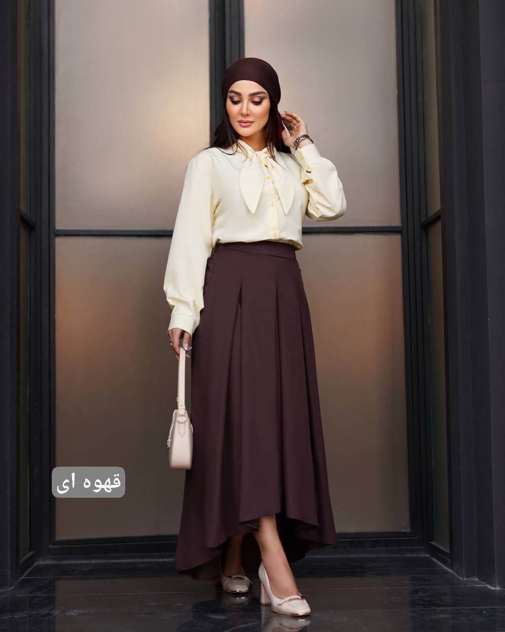 ست شومیز و دامن زنانه نبات شیییک و بسیار با کیفیت و درجه یک و خوش پوش شومیز و دامن بیرونی و مهمانی