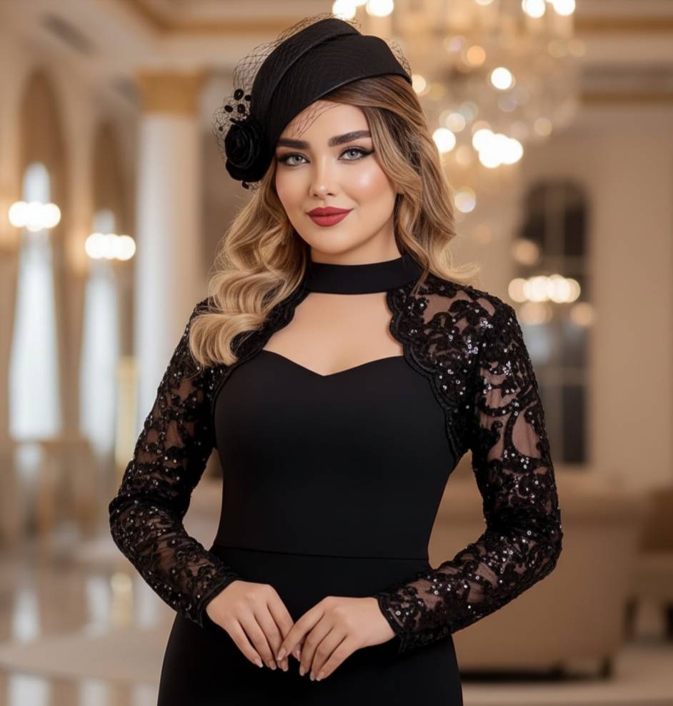 لباس مجلسی زنانه نازنین بسیار شیک و فاخر و جدید