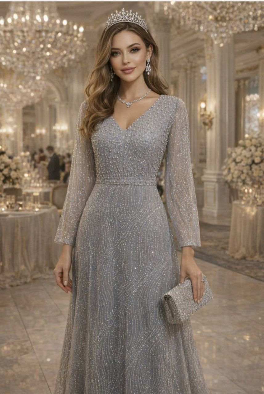 لباس مجلسی و شب زنانه آذین سایز بزرگ از سایز ۴۸ تا ۵۸ ، لباس مجلسی زنانه سایز بزرگ شاین درجه یک وارداتی و شیک