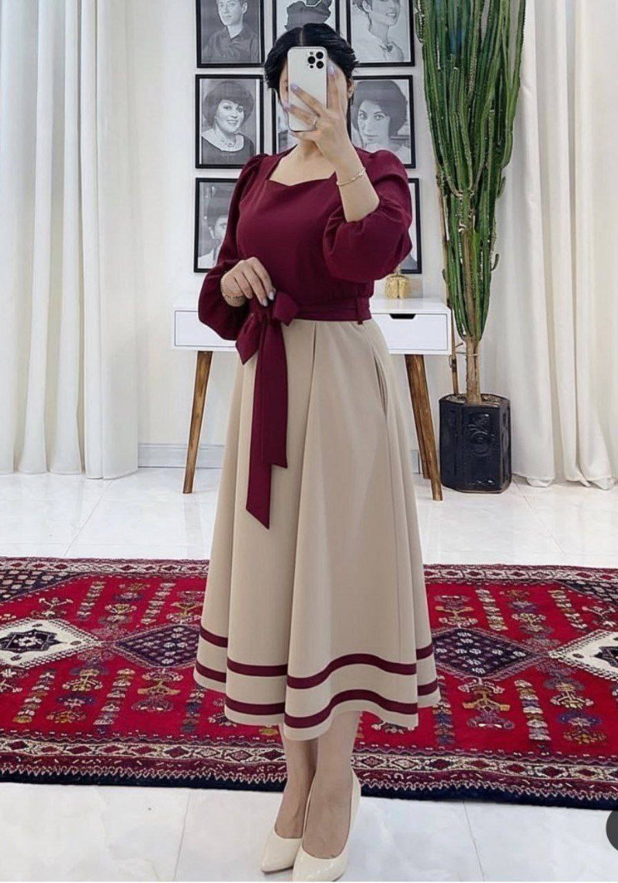 پیراهن بلند رویا مازراتی درجه یک عیدانه زنانه با کمربند سایز ۳۸ تا ۴۶، پیراهن مدل شومیز دامنی بسیار زیبا زنانه جدید و شیک ختک و تابستانه و پیراهن بیرونی و مهمانی