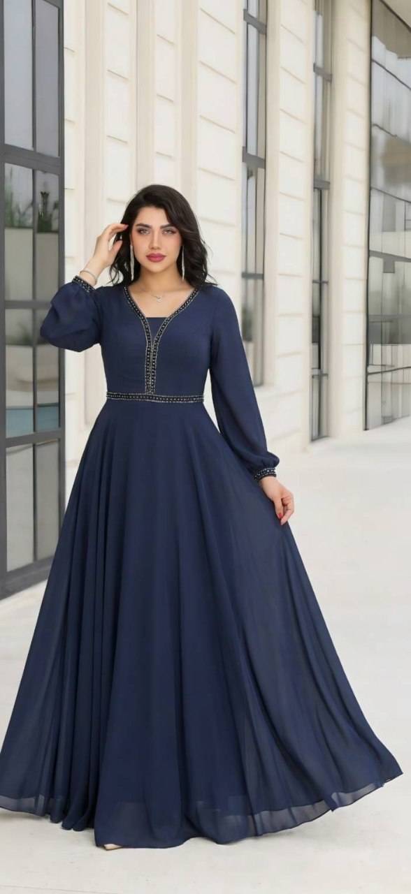 لباس مجلسی زنانه بانو سایز بزرگ حریر درجه یک وارداتی کاپدار و آستر دار پوشیده و حجابدار از سایز بزرگ ۴۸ تا ۶۰