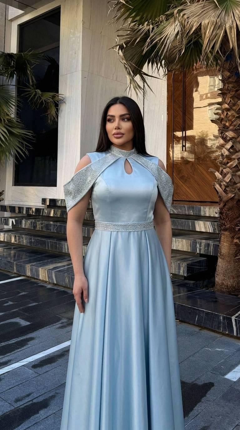 لباس ماکسی مجلسی زنانه افسانه ساتن ال ایکس درجه یک پیراهن مجلسی زنانه ساتن در رنگ بندی مختلف از سایز۳۶ تا۴۸