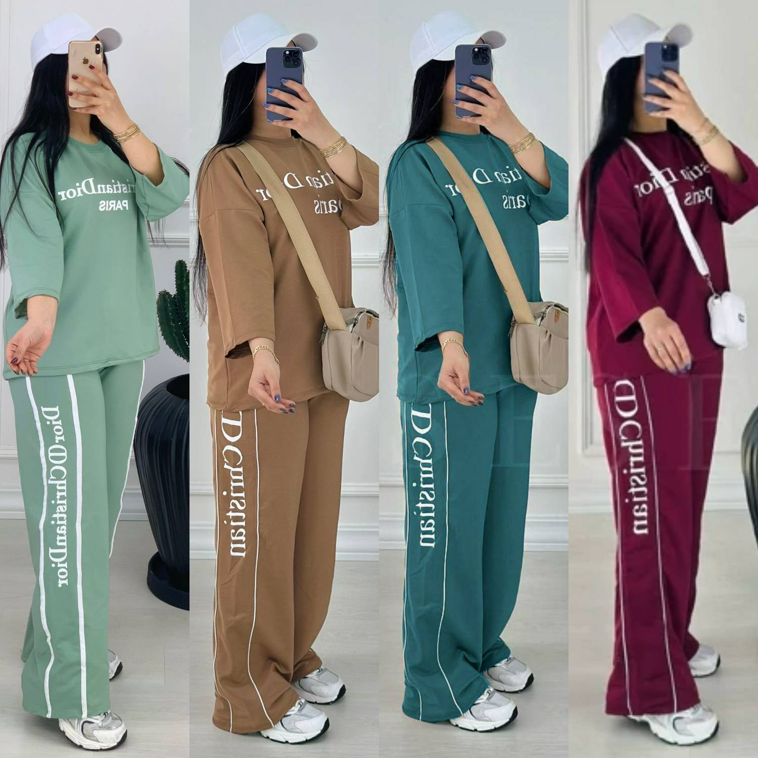 ست تیشرت و شلوار زنانه بیرونی   باشگاهی و خانگی ساحره با کیفیت و درجه یک