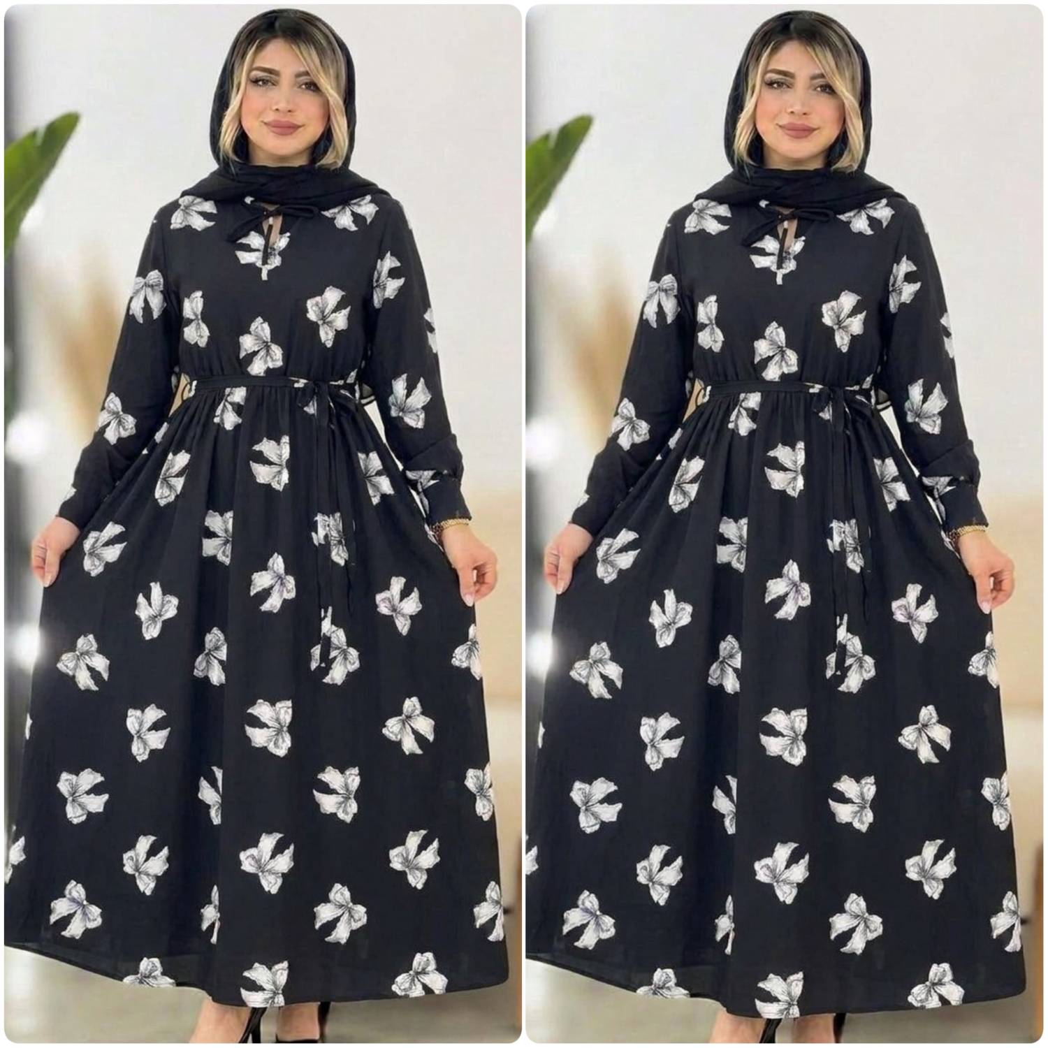 لباس ساحلی محرمی جذاب زنانه بلند پوشیده رافونه،پیراهن ساحلی محرمی بلند زنانه بسیار شیک و جذاب ،جنس : بوگاتی درجه یک، رنگ بندی مشکی فری سایز از ۳۸ تا ۴۶. ارسال فورررررری