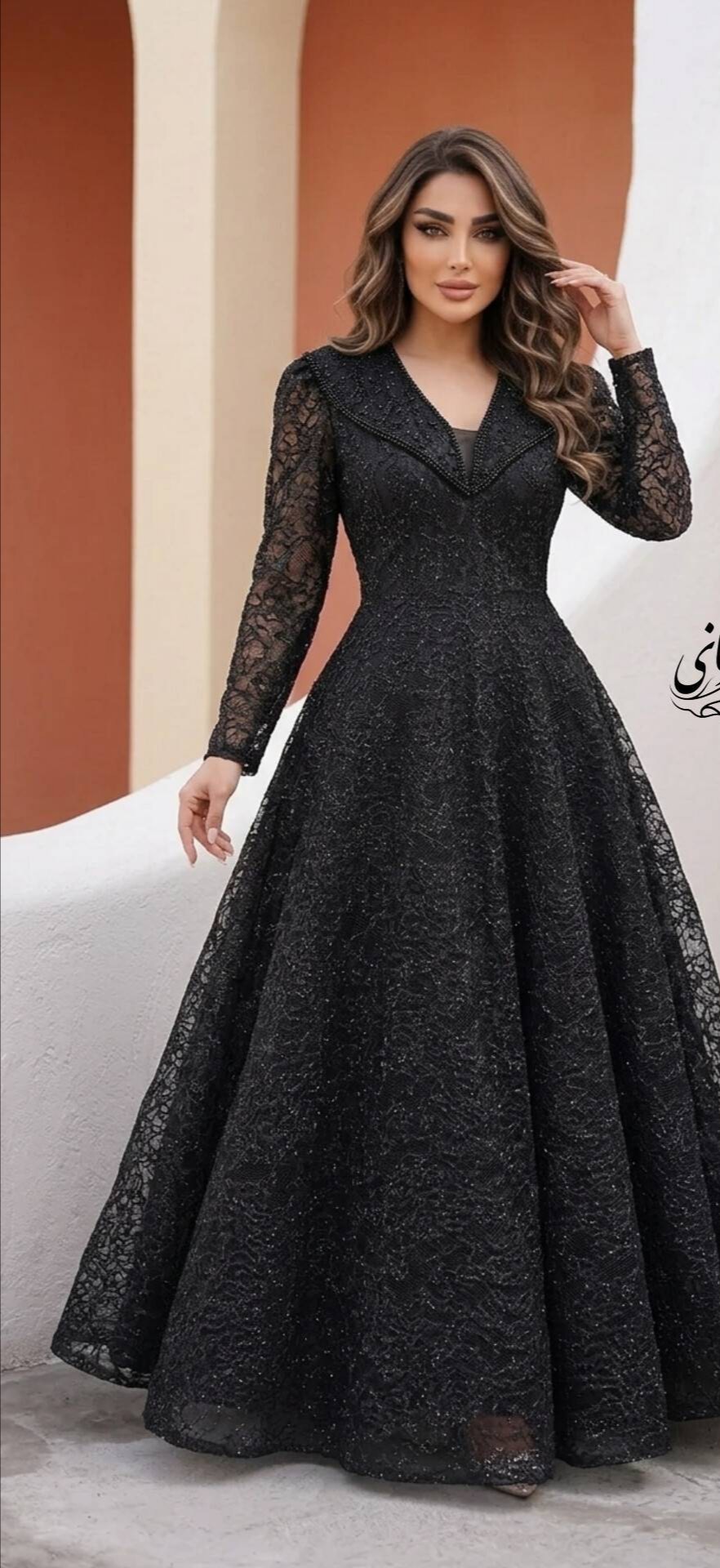 لباس مجلسی زنانه سایه درجه یک و شیک سنگدوزی و کاپ دار